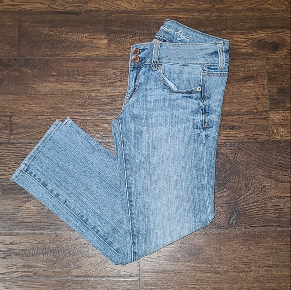 American Eagle Artist Crop Jeans Size 2 - Picture 10 of 10